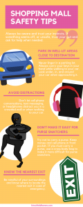 shopping mall safety tips infographic