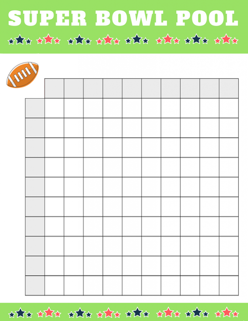 Super Bowl Printable Squares 2023 Printable Blank World