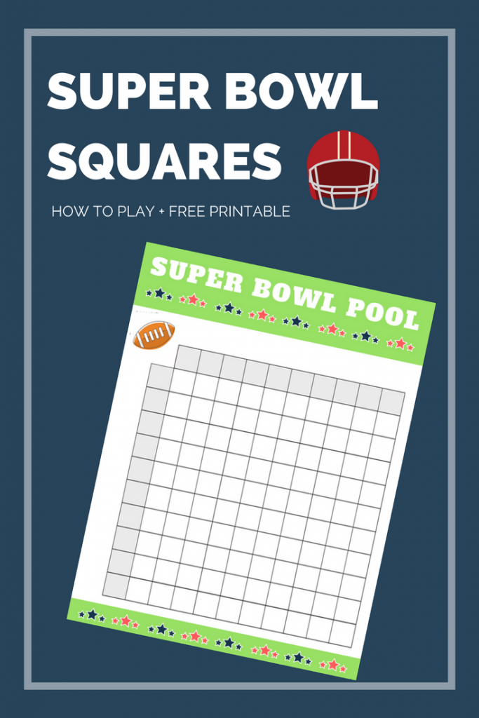 Super Bowl Squares Printable | Hirschfeld